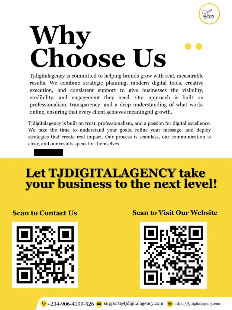 Digital agency promoting professional services.